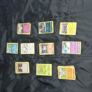 Pokémon cards and tin storage
